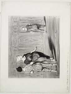 As Banhistas, placa 15: É ela de novo, uma bela moda, Madame Coquardeau! de Honoré Daumier