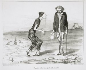 Madame la Baronne, tenho a honra! de Honoré Daumier