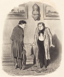 Mas quando lhe digo que não consigo mexer os pés... de Honoré Daumier