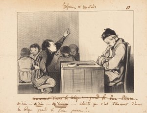 Senhor... como é aborrecido ter cólicas quando... de Honoré Daumier