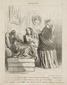 Não é verdade que esta tragédia encerra belezas...? de Honoré Daumier