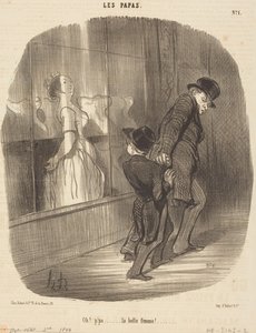 Oh! Papá... que bela mulher! de Honoré Daumier
