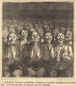 Dizem que os parisienses... de Honoré Daumier