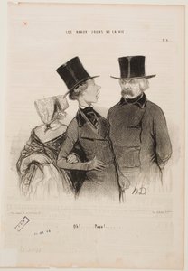 Ops... Papá!... de Honoré Daumier
