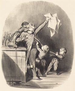 Prazeres da paternidade de Honoré Daumier