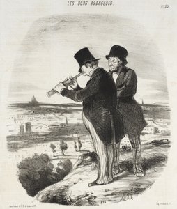 Para uma bela vista, cá está uma bela vista! de Honoré Daumier