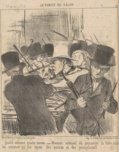 Quando quatro horas bate de Honoré Daumier