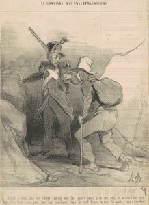 Quando você estava em sua aldeia, você teria... de Honoré Daumier