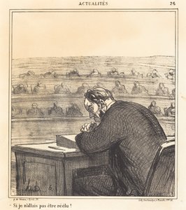 Se eu não fosse reeleito! de Honoré Daumier