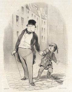 Se não vieres mais depressa do que isso para a escola de Honoré Daumier