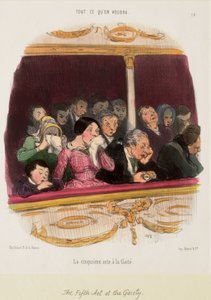 O quinto acto no Gaiety de Honoré Daumier