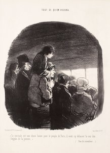 O espetáculo é uma coisa boa para o povo de Paris de Honoré Daumier