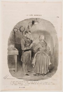 A gema de ovo não está suficientemente batida. de Honoré Daumier