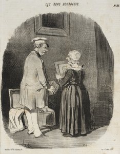 Olha, minha mulher, aí está o meu retrato no daguerreótipo... de Honoré Daumier