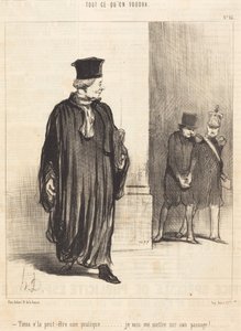 Olha, talvez um cliente de Honoré Daumier