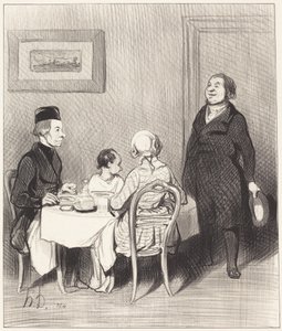 Um amigo é um crocodilo... de Honoré Daumier