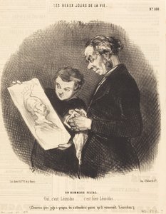 Uma homenagem filial de Honoré Daumier