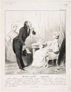 Um Homme Sensível (Caricaturana 43) de Honoré Daumier