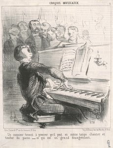 Um cavalheiro que quer provar que pode... de Honoré Daumier