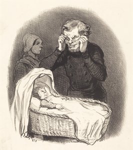 Un Père Heureux de Honoré Daumier