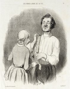 Um dia de festa e suspensórios. de Honoré Daumier