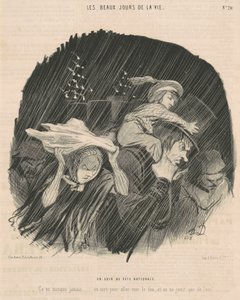 Uma noite de festa nacional de Honoré Daumier