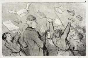 Um motim de Honoré Daumier