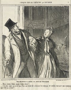 Um equívoco no Odéon... de Honoré Daumier
