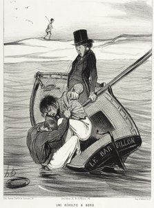 Uma revolta a bordo de Honoré Daumier