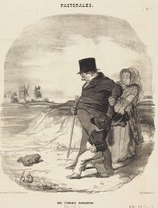 Um encontro terrível de Honoré Daumier