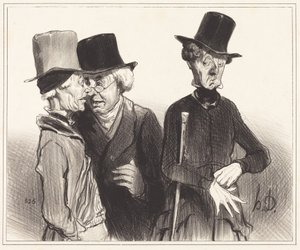 Ora essa! Tu tornaste-te rentista, eu médico, ele... de Honoré Daumier