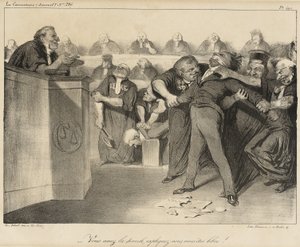 Tendes a palavra, explicai-vos, sois livres! de Honoré Daumier