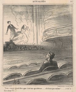 Você pode pensar que ele é um espectador... de Honoré Daumier
