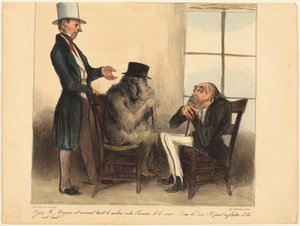 Veja, senhor Mayeux, este animal... de Honoré Daumier