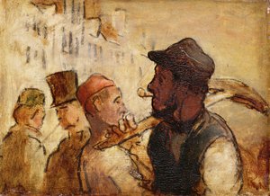 Trabalhadores na rua de Honoré Daumier