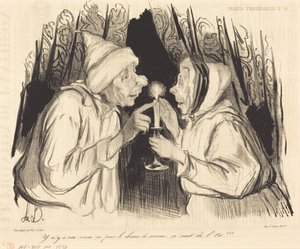 Não há nada como isto para a constipação... de Honoré Daumier