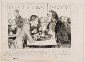 Vês, Bertrand, neste bairro elegante de industriais... de Honoré Daumier