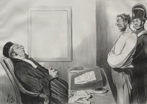 Você estava com fome... isso não é uma razão... de Honoré Daumier