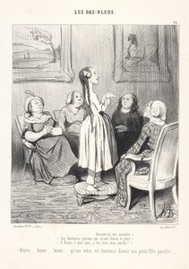 ... que me amaldiçoem! «Estes pais bárbaros que me deram a vida,» «Ó Victor, ó minha alma, todo o meu amor é teu!» Bravo... bravo... bravo... como uma mãe é feliz por ter uma filhinha assim! de Honoré Daumier