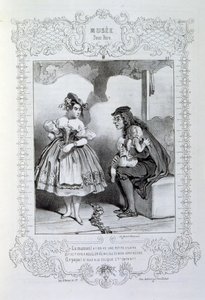 ilustrações sobre ideias e lendas Philipon sob o título Les Cent e Robert Macaire de Honoré Daumier