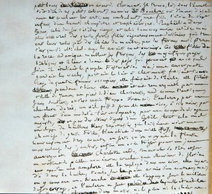 Página 4 de "O Hospital e o Povo" (caneta e tinta sobre papel) de Honore de Balzac