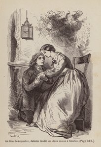 Ilustração para Un Bon Petit Diable (gravura) de Horace (after) Castelli