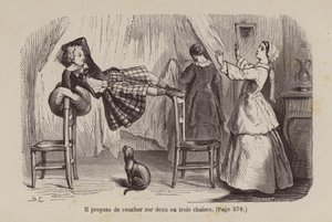 Ilustração para Un Bon Petit Diable (gravura) de Horace (after) Castelli
