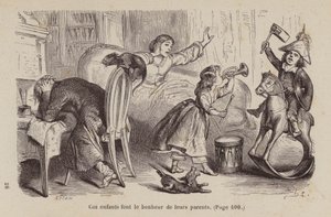 Ilustração para Un Bon Petit Diable (gravura) de Horace (after) Castelli