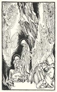 A Noite Santa (litografia) de Horace J. Knowles