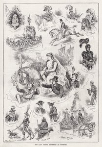 A procissão da Lady Godiva em Coventry (gravura)