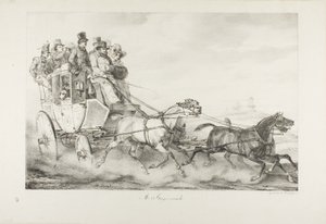 Uma diligência de Emile Jean Horace Vernet