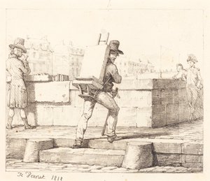 Frontispício do portfólio «Croquis Litográficos de H. Vernet» de Horace Vernet