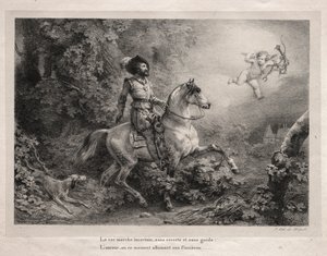 Henrique IV, rei da França. de Emile Jean Horace Vernet