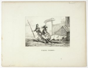 Agarrar-se de Emile Jean Horace Vernet